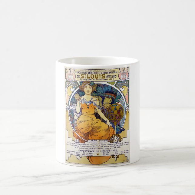 St. Louis Exhibition, Mucha Coffee Mug (Center)
