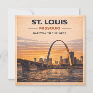 St. Louis Gateway Arch Sunset Stationery