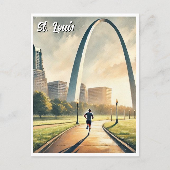 St Louis Gateway Arch Travel Postcard (Front)