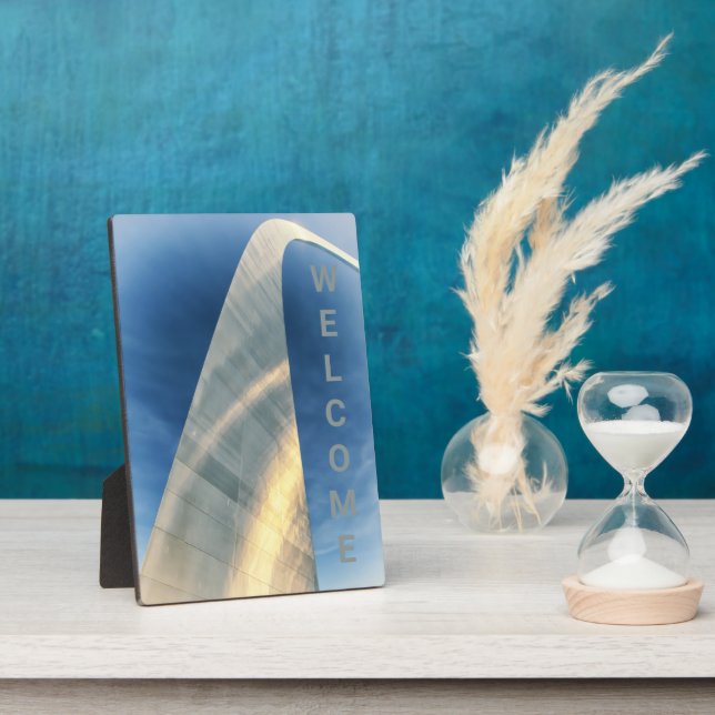 St Louis Gateway Arch Welcome Plaque (Side)