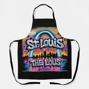 St. Louis Graffiti Skyline Mural The Lou Street Ar Apron