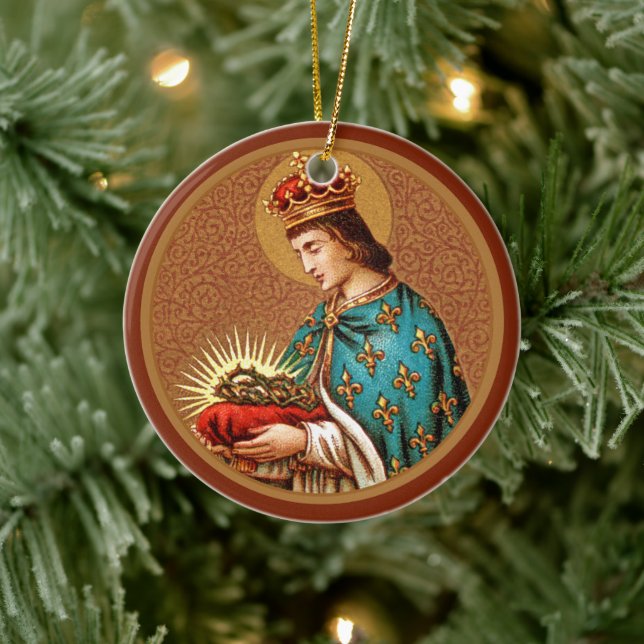 St. Louis IX (Detail; ‘Medallion’ Only; BK 065) Ceramic Tree Decoration (Tree)