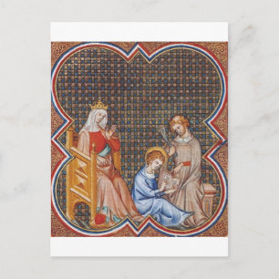St. Louis IX of France Patron of Kings Art Holiday Postcard