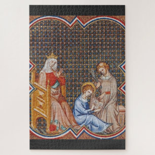 St. Louis IX of France Patron of Kings Art Jigsaw Puzzle