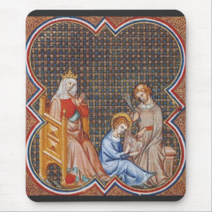 St. Louis IX of France Patron of Kings Art Mouse Mat