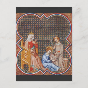 St. Louis IX of France Patron of Kings Art Postcard