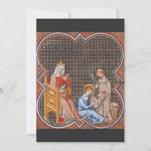 St. Louis IX of France Patron of Kings Art Thank You Card