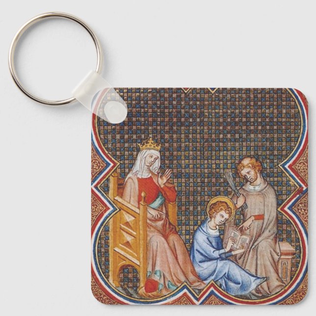 St. Louis IX of France Patron of Kings Key Ring (Front)