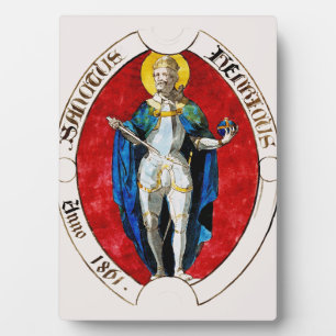 St. Louis IX of France Patron of Kings Plaque