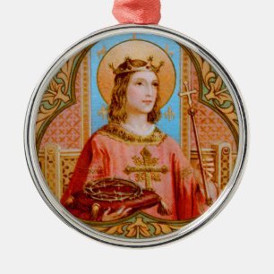 St. Louis IX the King (BK 004) Metal Tree Decoration