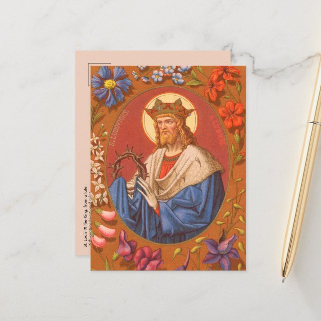 St. Louis IX the King (PM 05) Postcard (Front/Back In Situ)