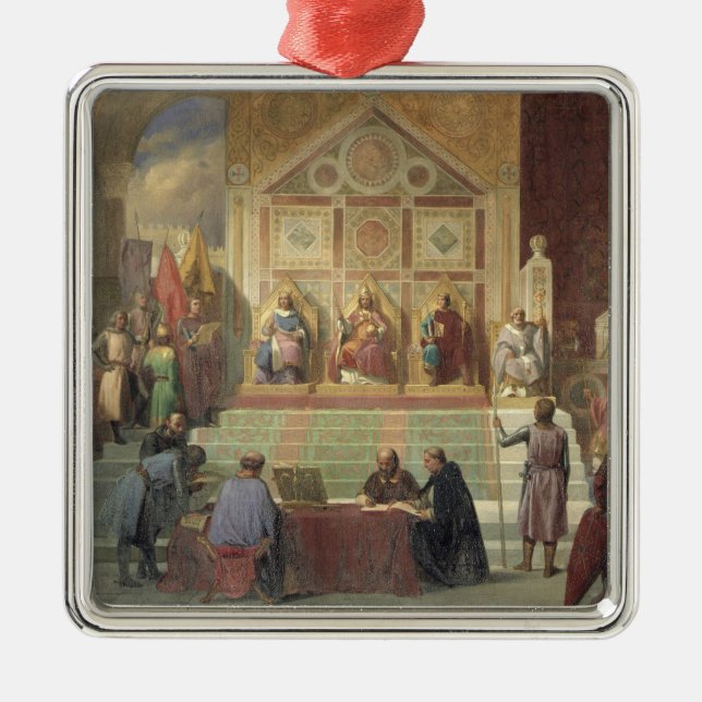 St. Louis  King of France Metal Tree Decoration (Front)