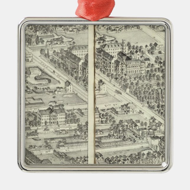 St. Louis, Missouri 14 Metal Tree Decoration (Front)