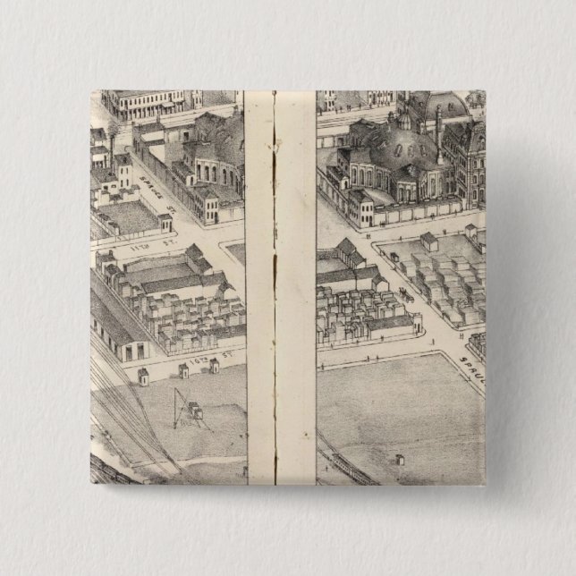 St. Louis, Missouri 15 Cm Square Badge (Front)