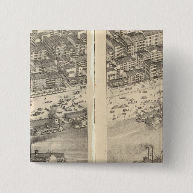 St. Louis, Missouri 3 15 Cm Square Badge (Front)