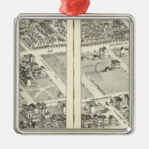 St. Louis, Missouri 4 Metal Tree Decoration