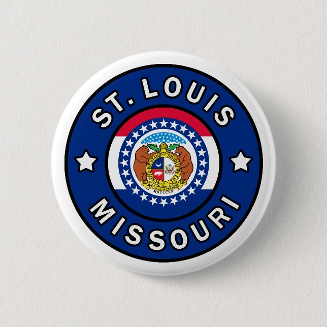 St. Louis Missouri 6 Cm Round Badge (Front)