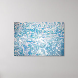 St. Louis, Missouri Along The Mississippi River. Canvas Print