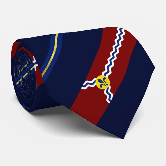 St.Louis (Missouri) city flag Neck Tie (Rolled)