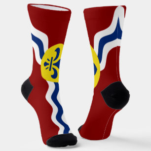 St. Louis (Missouri) city flag Socks