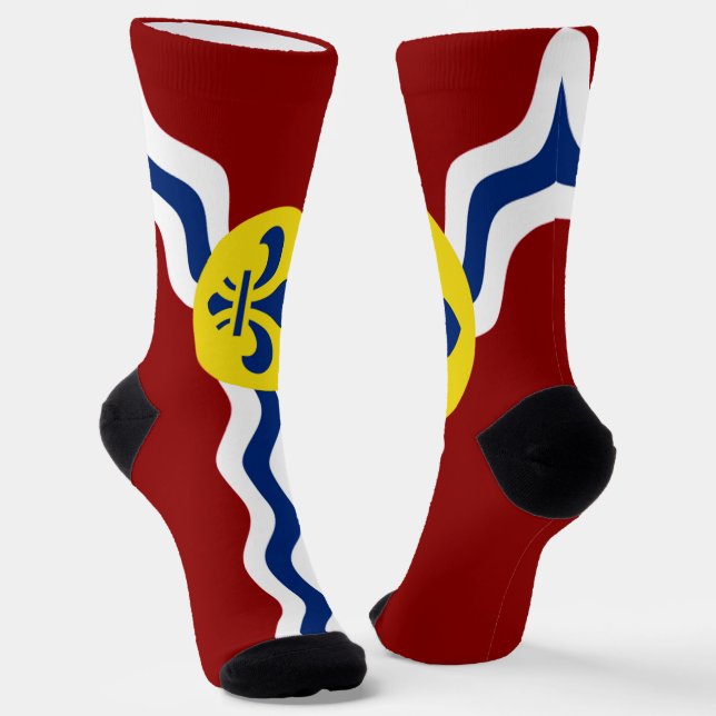 St. Louis (Missouri) city flag Socks (Angled)