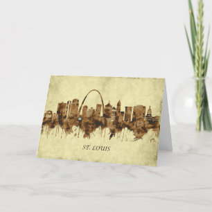 St. Louis Missouri Cityscape Holiday Card