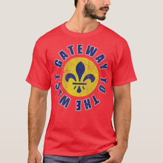 St Louis Missouri Gateway To The West Vintage Fade T-Shirt