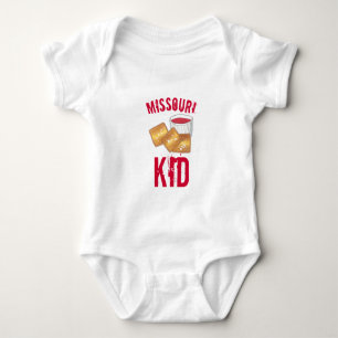 St. Louis Missouri Kid Toasted Fried Ravioli Food Baby Bodysuit