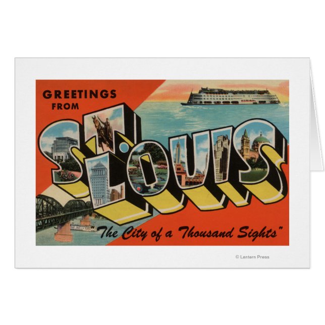 St. Louis, Missouri - Large Letter Scenes (Front Horizontal)