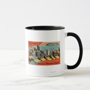 St. Louis, Missouri - Large Letter Scenes Mug