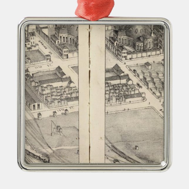 St. Louis, Missouri Metal Tree Decoration (Front)
