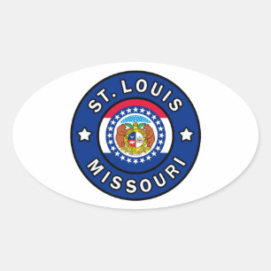 St. Louis Missouri Oval Sticker