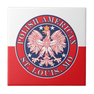 St. Louis Missouri Polish Eagle Tile