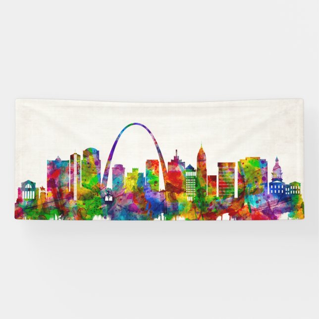 St. Louis Missouri Skyline Banner (Horizontal)
