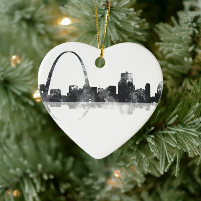 ST LOUIS, MISSOURI SKYLINE CERAMIC TREE DECORATION (Tree)