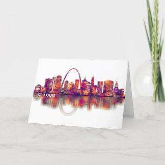 St. Louis Missouri Skyline Holiday Card