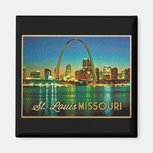 St. Louis Missouri Skyline Magnet