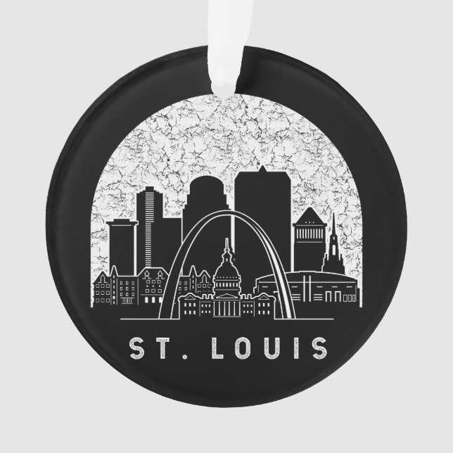 St. Louis Missouri Skyline Ornament (Front)