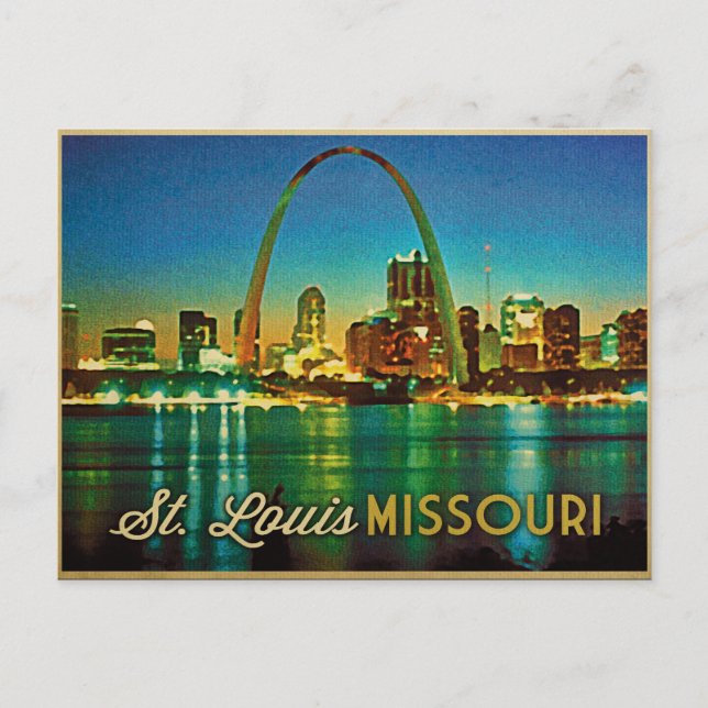 St. Louis Missouri Skyline Postcard (Front)