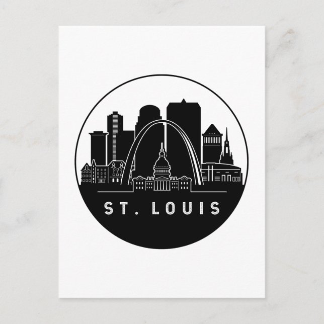 St. Louis Missouri Skyline Postcard (Front)