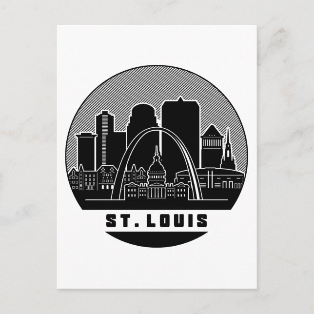St. Louis Missouri Skyline Postcard (Front)