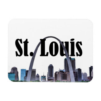 St. Louis Missouri  Skyline w/ St. Louis n the Sky Magnet