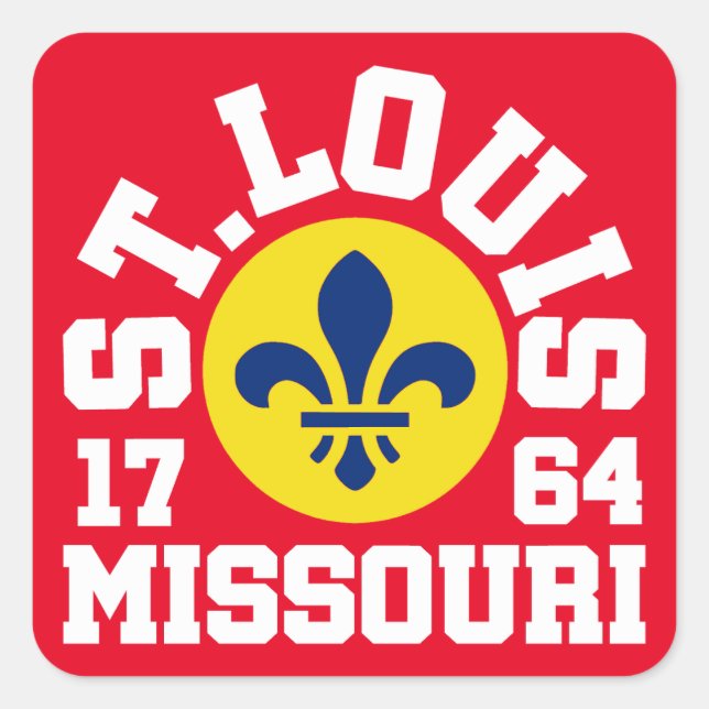 St. Louis,Missouri Square Sticker (Front)