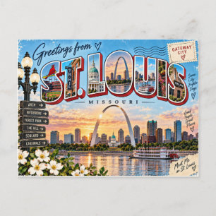 St Louis Missouri, St Louis postcard