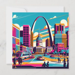 St Louis, Missouri   The Gateway Arch  Invitation