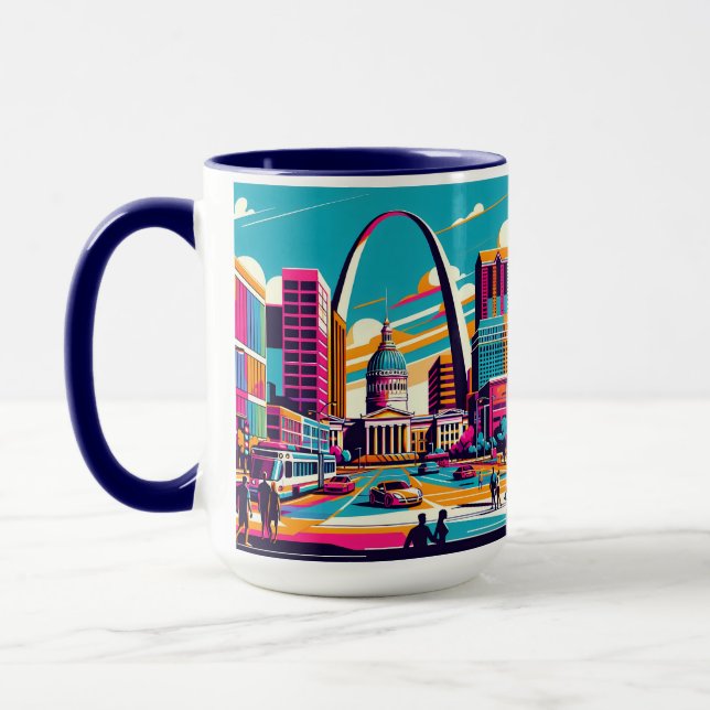 St Louis, Missouri | The Gateway Arch  Mug (Left)