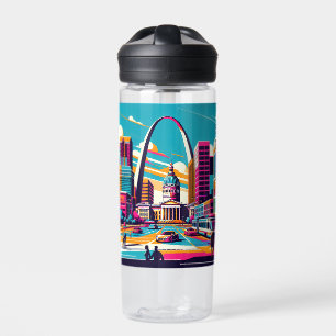 St Louis, Missouri The Gateway Arch Personalised Water Bottle