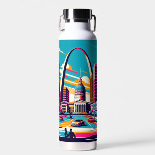 St Louis, Missouri The Gateway Arch Personalised Water Bottle