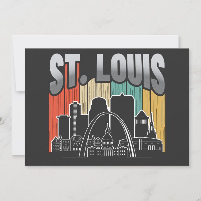 St. Louis Missouri Vintage Invitation (Front)