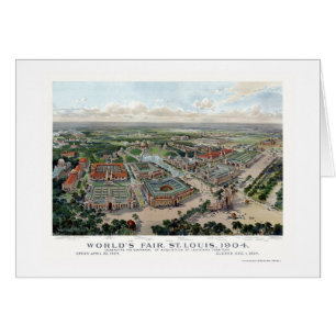St. Louis, MO World's Fair Panoramic Map - 1904